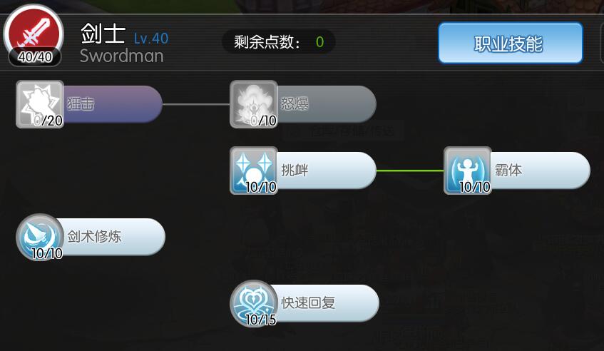 剑士时期就这几个技能随便加吧，反正都是平砍度过，无所谓