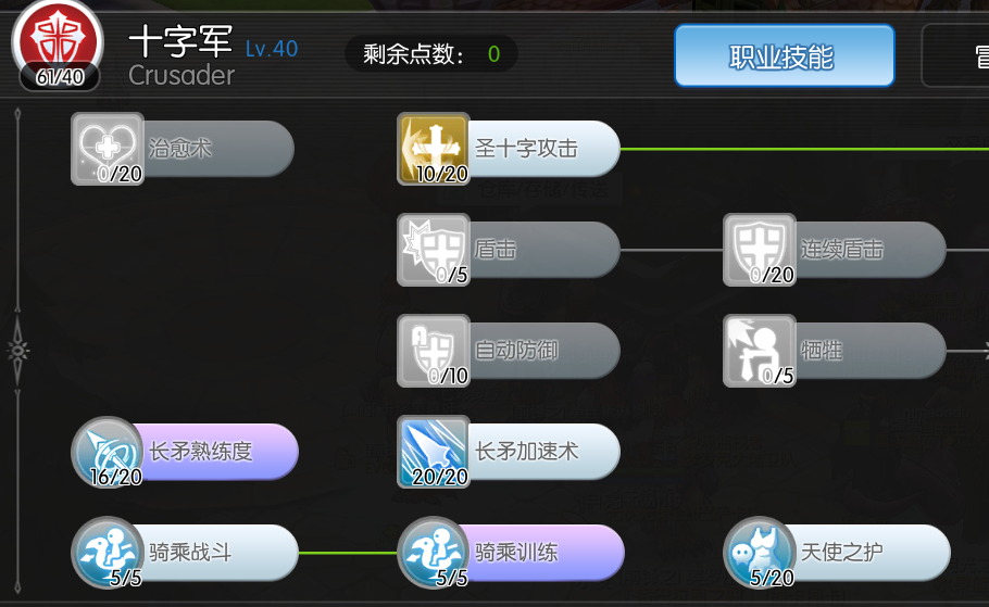 十字军时期，我是先加的长矛修炼和长矛加速，然后加骑乘战斗和骑乘训练，不过骑乘训练没满的时候，我是步兵 ...